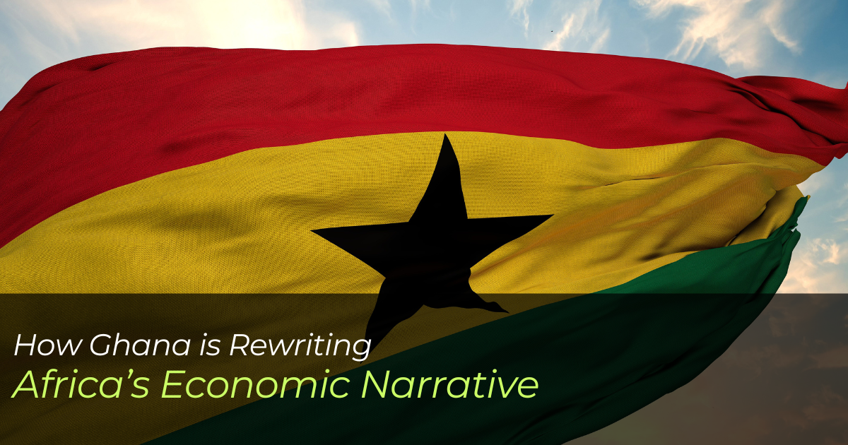 Ghana's economic growth is a crucial indicator of what African economies can become with CRIC- Chemicals, raw materials, ingredients, and commodities. 