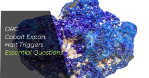 The featured image for the article is a white backgroundwith a picture of cobalt as the background for the text's title.